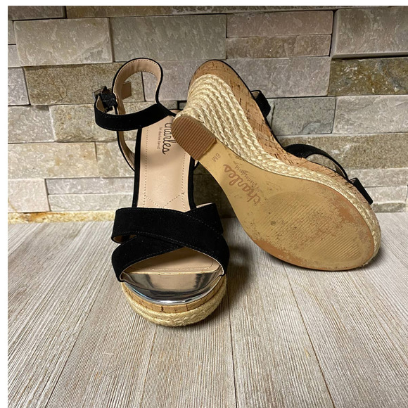 Charles David Astro Espadrille Wedge Sandal 6 - Picture 4 of 6